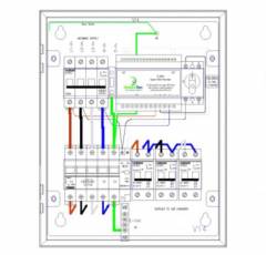 MAtt:e EVU-3-63-ISL Three-phase connection unit with 3 x 63amp single-phase isolators